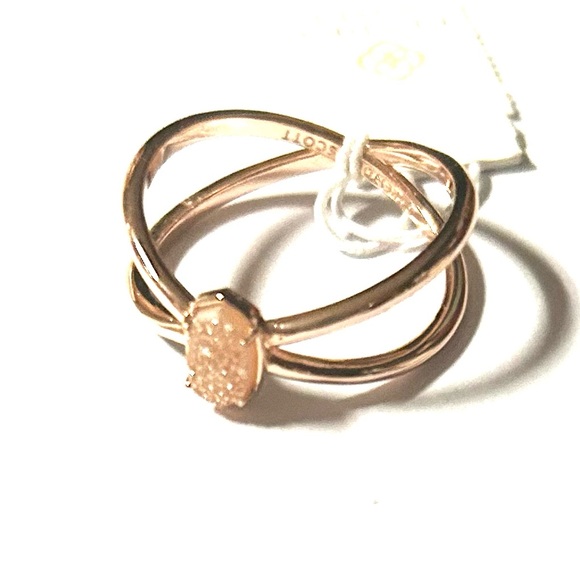 Kendra Scott Emilie Double Banded Ring Size 9